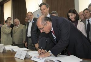 Governador Geraldo Alckmin assina Convênio com o Município