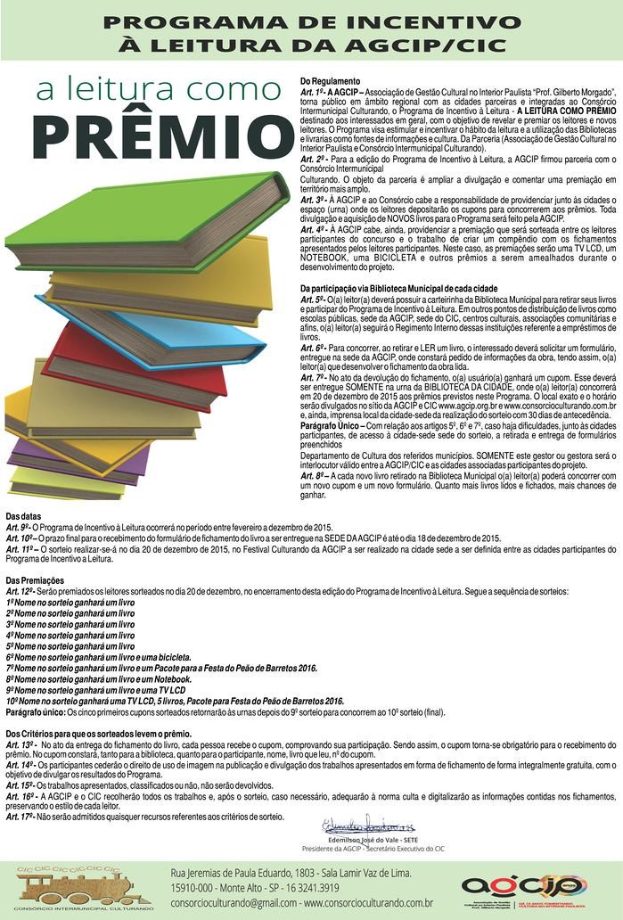 Programa de Incentivo a Leitura.