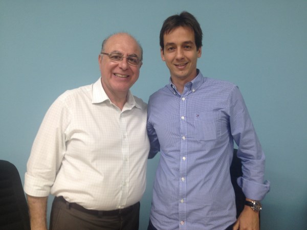 Pref. Endrigo e o Secretário da Agricultura, Arnaldo Jardim