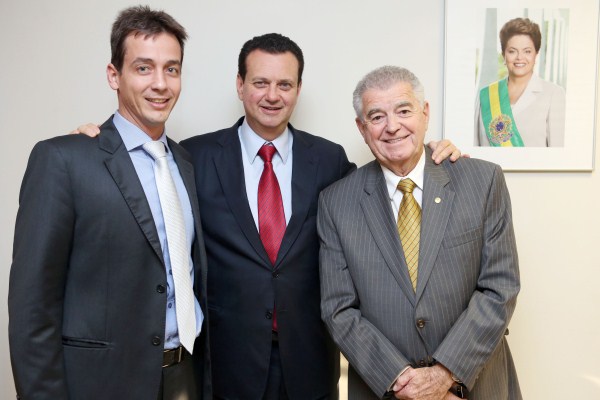 Prefeito Endrigo, Ministro Kassab e Deputado Marquezelli