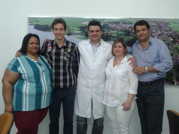 Foto tirada em reunião da Saúde, Prevenção do câncer.